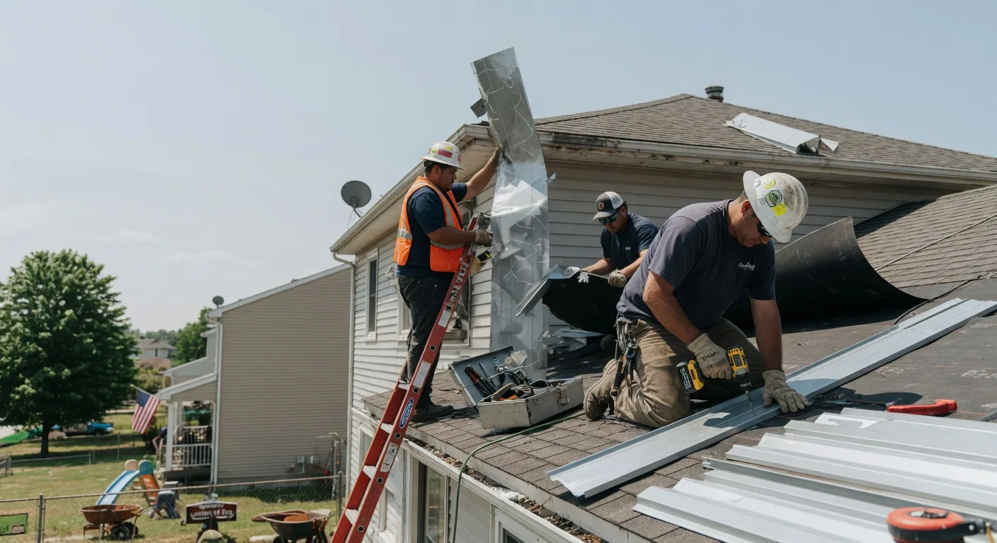 Storm Damage Metal Roof Repair in Landisville, NJ